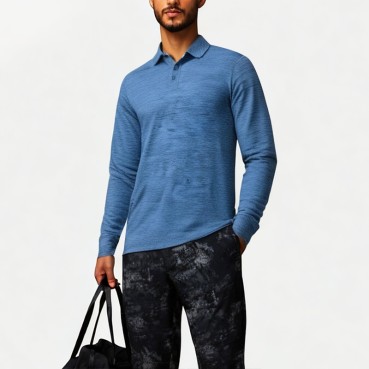 Men's Sun Protection Quick Dry Polo Shirt