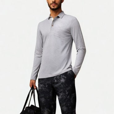 Men's Casual Cotton Polo Shirt