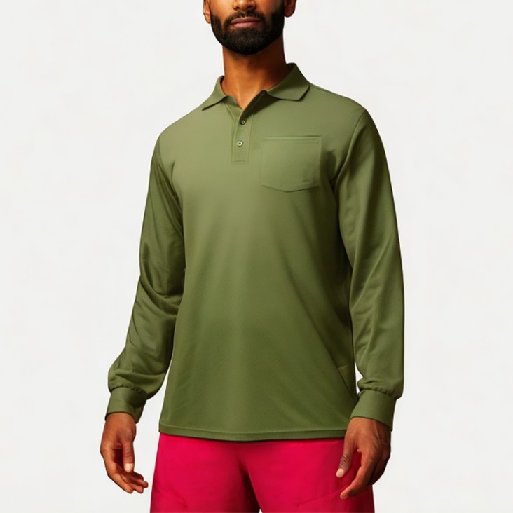 Men's Casual Solid Color Polo Shirt