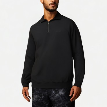 Heavy Half Zip Men's POLO Shirt