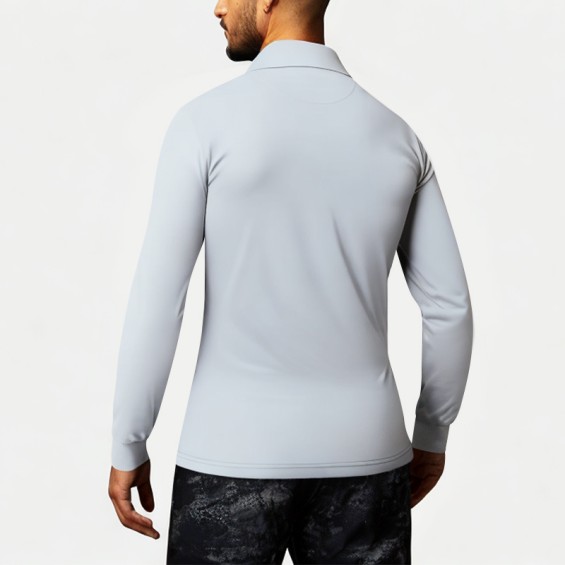Men's Solid Color Business Polo Shirt