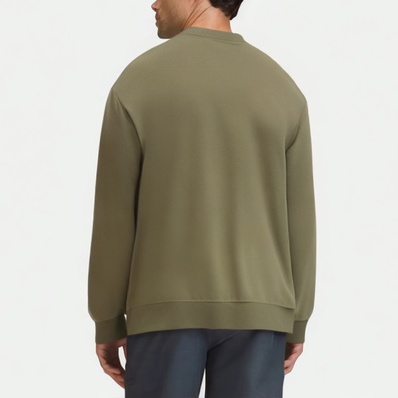 Men's French Loop Woven Casual Sweatshirt