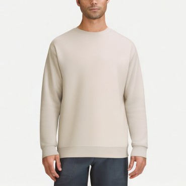 Men's Solid Color Round Neck Sweatshirt