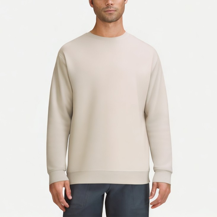 Men's Solid Color Round Neck Sweatshirt