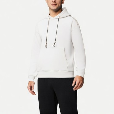 Men's Solid Color Everyday Hooded Sweatshirt