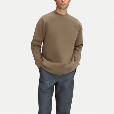 Simple Men's Round Neck Sweatshirt