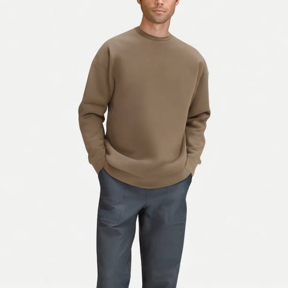 Simple Men's Round Neck Sweatshirt