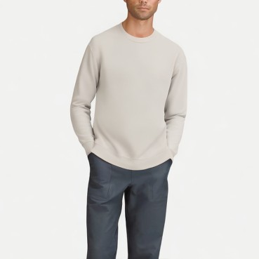 Men's Simple And Generous Loose Round Neck Sweatshirt