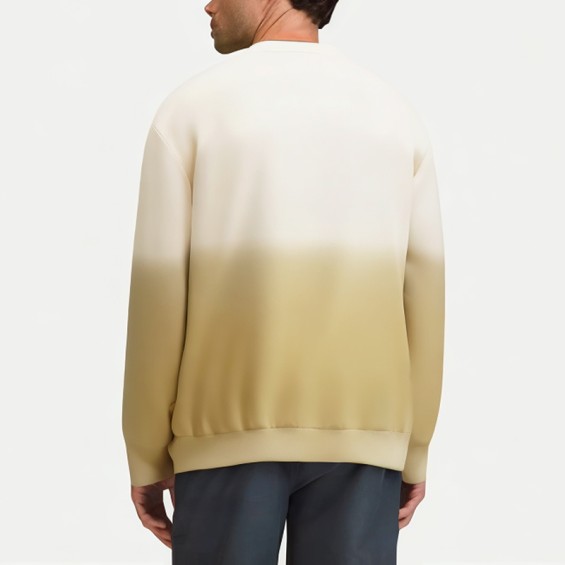 Men's Spring and Autumn Gradient Round Neck Sweatshirt