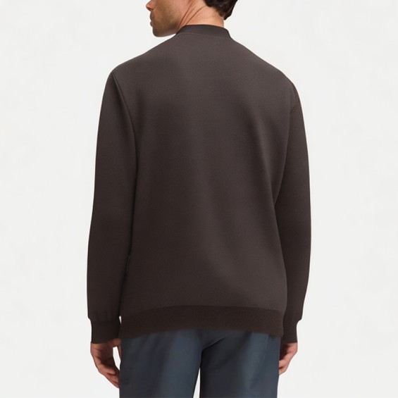 Men's Solid Color Warm Round Neck Sweatshirt