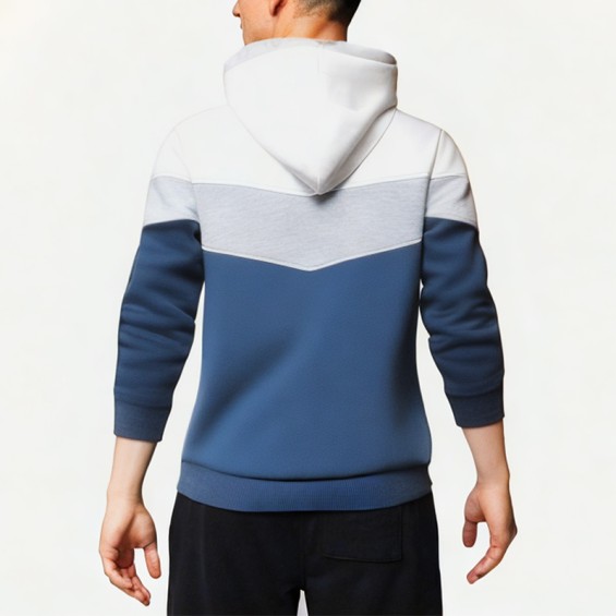 Men's Soft Contrast Hooded Sweatshirt