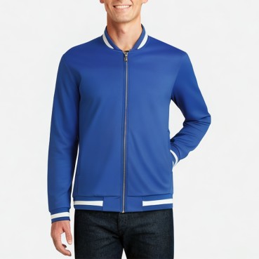 Men's Double-Sided Knit Full Zip Jacket