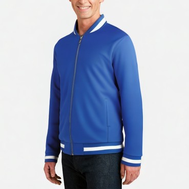 Men's Double-Sided Knit Full Zip Jacket