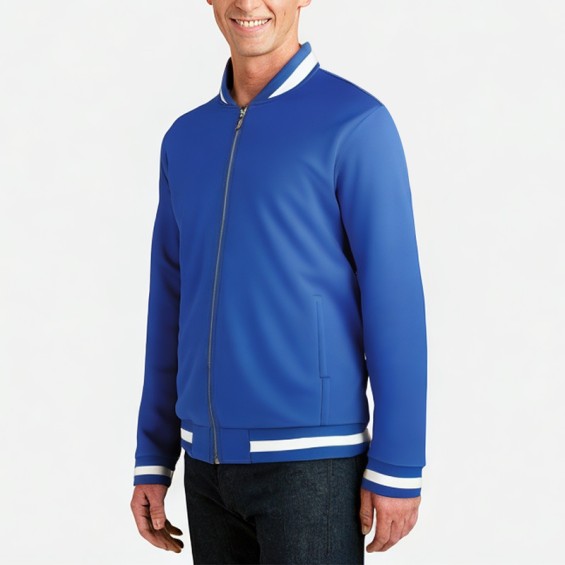Men's Double-Sided Knit Full Zip Jacket
