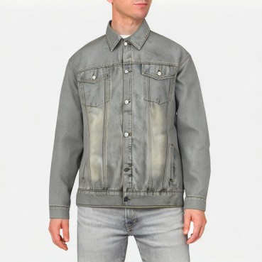 Men's Washed Denim Jacket