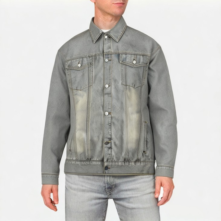 Men's Washed Denim Jacket