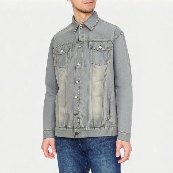 Men's Washed Denim Jacket