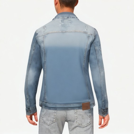 Men's High Quality Ripped Denim Jacket
