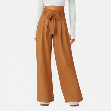 Women's High-Waist Wide-Leg Pants