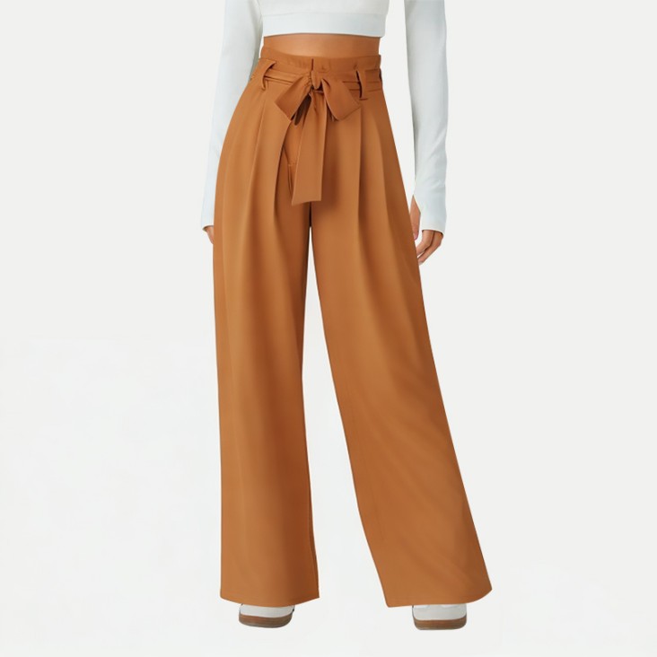 Women's High-Waist Wide-Leg Pants
