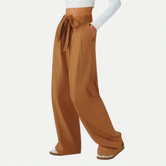 Women's High-Waist Wide-Leg Pants