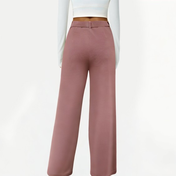 Women's Chenille Casual Wide Leg Pants