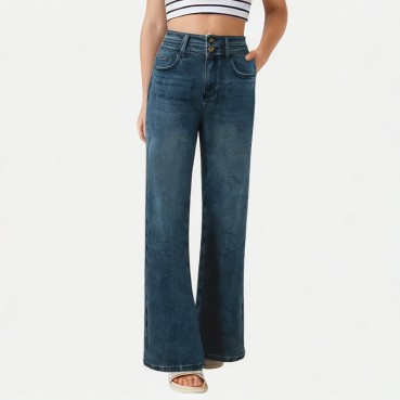 Loose Straight Wide-Leg Jeans