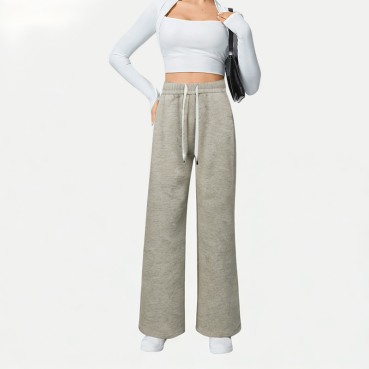 Slimming Wide-Leg Casual Pants
