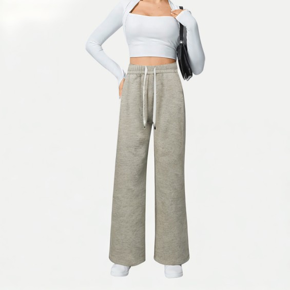 Slimming Wide-Leg Casual Pants