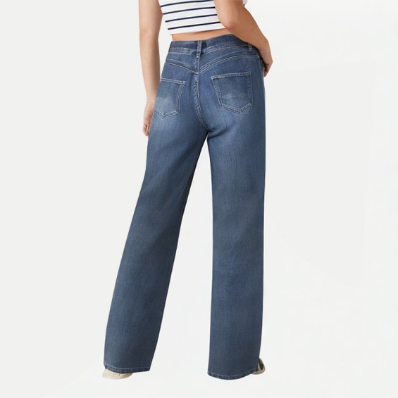 Bear Cartoon Straight Jeans