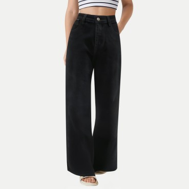 Women's High-Waisted Fashionable Wide-Leg Pants