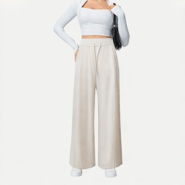Women's Fleece Wide Leg Pants