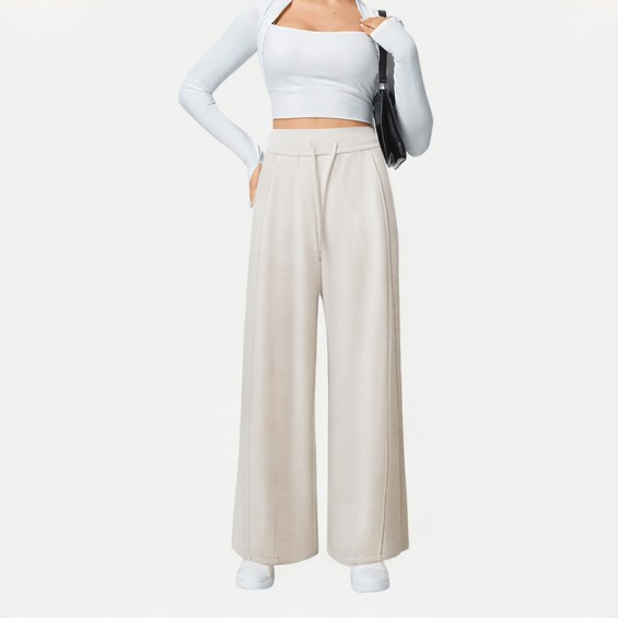 Women's Fleece Wide Leg Pants