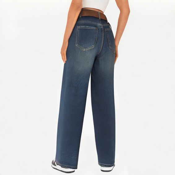 High-End Jeans Wide-Leg Pants 