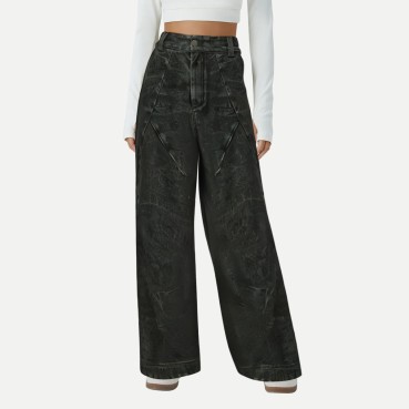 Vintage high waist wide leg jeans