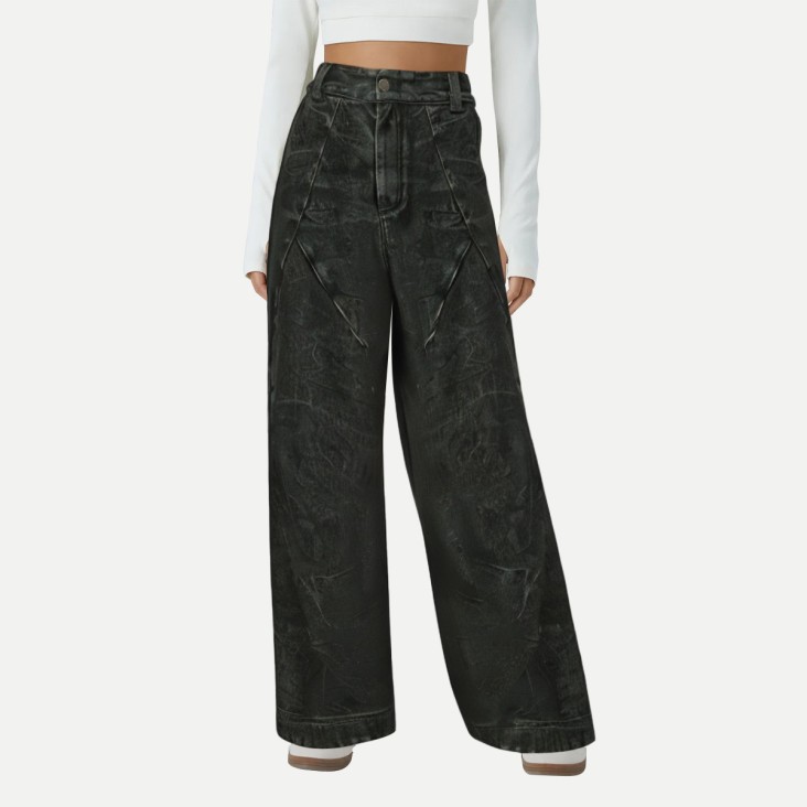 Vintage high waist wide leg jeans
