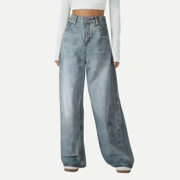 Loose straight casual pants