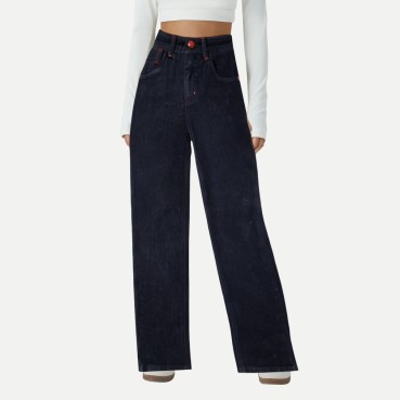 Loose American Grey Women's Wide Leg Jeans