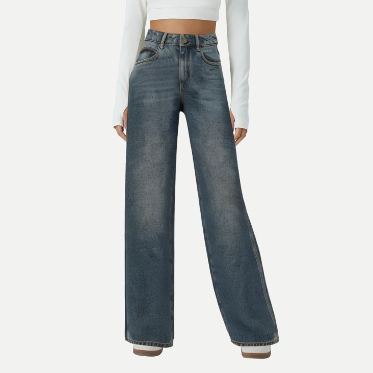 Hip-Hop Beard Craft Straight Loose Pants