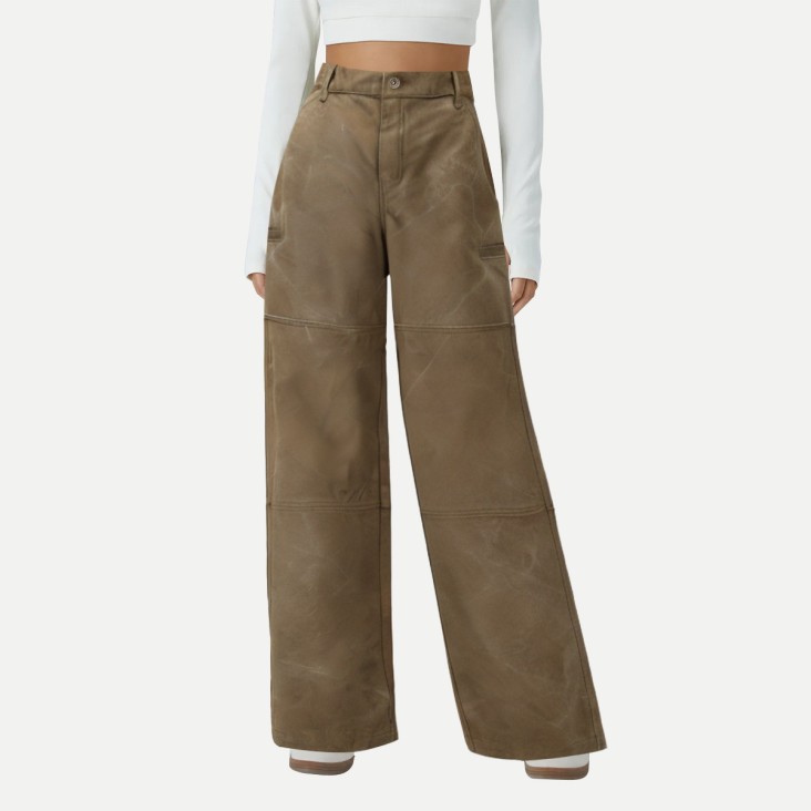 Elegant Fit Washed Breathable Casual Pants