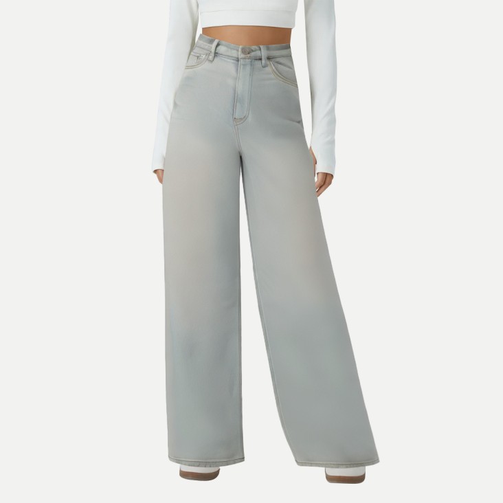 Fashionable breathable eco-friendly satin casual pants