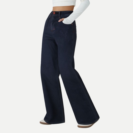 Loose American Grey Women's Wide Leg Jeans