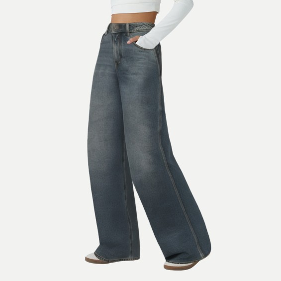 Hip-Hop Beard Craft Straight Loose Pants