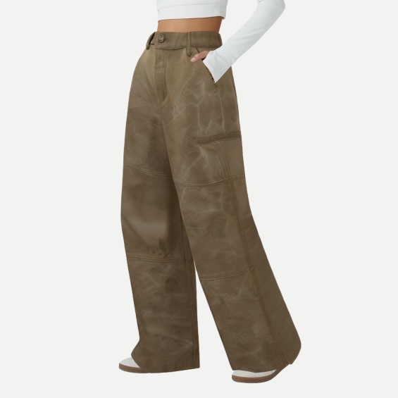 Elegant Fit Washed Breathable Casual Pants