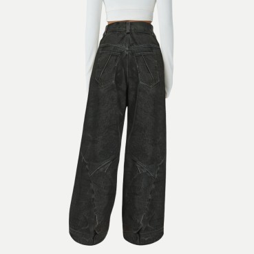Vintage high waist wide leg jeans