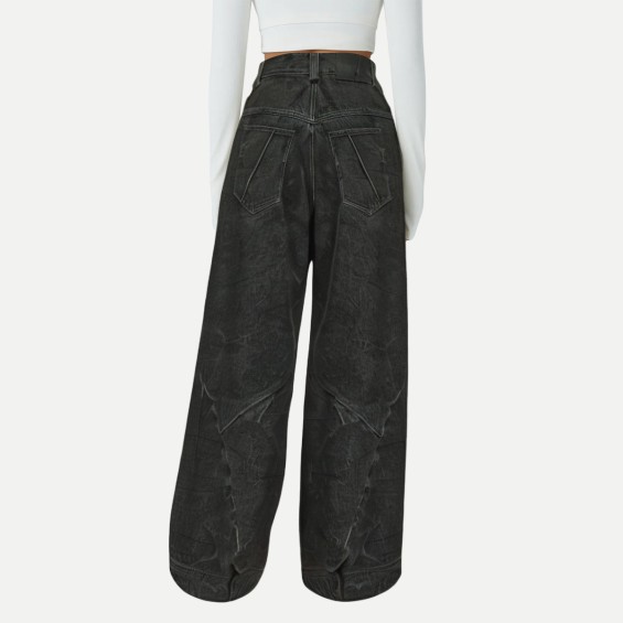Vintage high waist wide leg jeans
