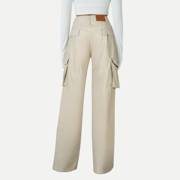 Button-down fitted cargo pants