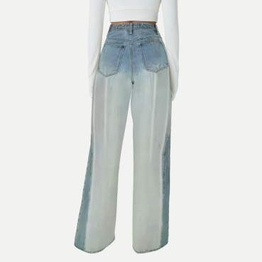 High waist slim flared jeans for women
