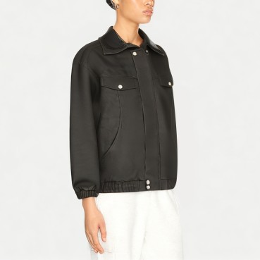 Women's Retro Double-Layer Collar Denim Jacket