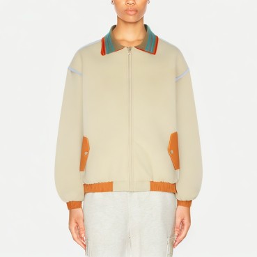Women's Contrast Color Stitching Casual Jacket